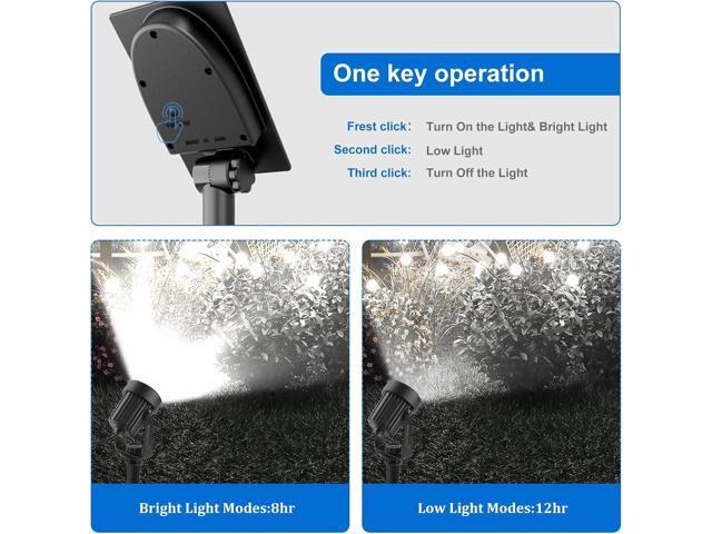 Solar Spot Lights Outdoor, Landscape Spotlights IP65 Waterproof 9.8ft Cable, Dusk to Dawn Solar Uplights for Tree Garden Yard Driveway Porch...