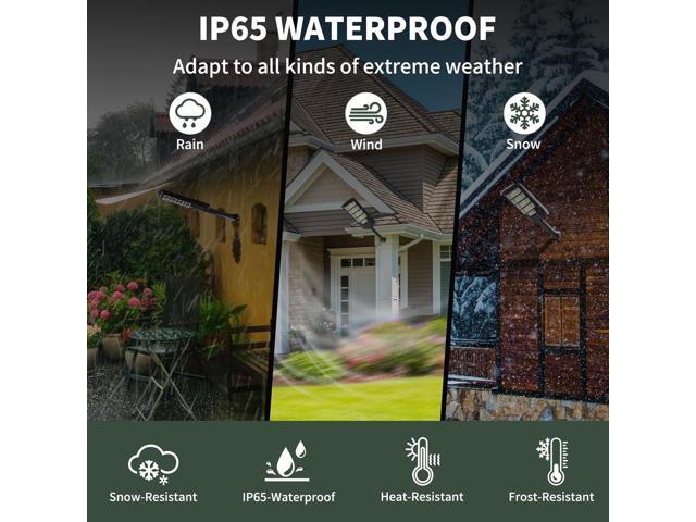 Solar Flood Lights Outdoor LED: 2 Pack Solar Street Lights Outdoor Waterproof Dusk to Dawn 12000 Lumen Solar Powered Wall Mount Lamp Motion Sensor...
