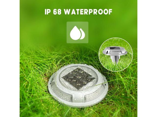 Solar Driveway Lights Deck Dock Lights Solar Powered 2-Color Mode Waterproof Outdoor Step Light Road Markers for Driveway Step Sidewalk Stair...