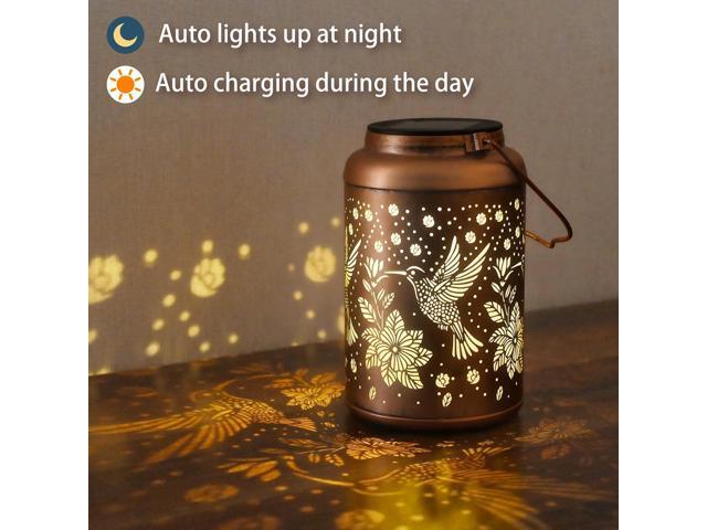 Gifts for Women Men Mom, 2 Pack Hummingbird Solar Lights Outdoor Waterproof, Mothers Day Gifts Decoration Outside for Outdoor, Yard, Lawn, Balcony...