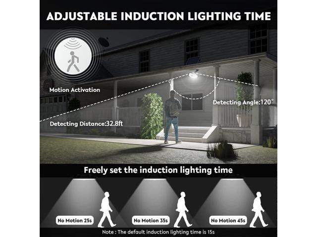 Solar Light Indoor Outdoor, 3000LM Solar Shed Light Rotation Design, Waterproof 5 Modes (2 for All Day Lighting) Motion Sensor, Dimmable Remote for...