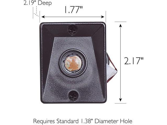 Replacement Dusk to Dawn Sensor for Outdoor Pole Lights - Automatic On/Off Light Sensor for Outdoor Lighting Steel Light Sensor, Black, Design...