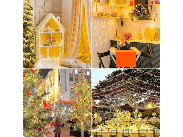 165FT 500LED String Lights LED Starry Fairy Light, Twinkle String Lights Decorative Lights with 8 Modes 30V Plug in for Wedding,Patio,Gate,Party...