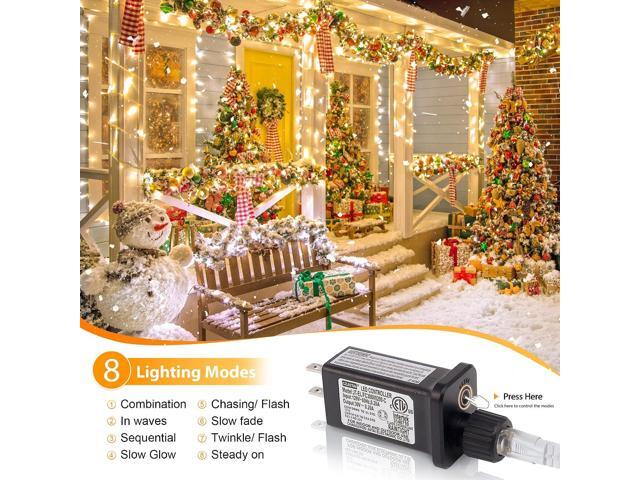 165FT 500LED String Lights LED Starry Fairy Light, Twinkle String Lights Decorative Lights with 8 Modes 30V Plug in for Wedding,Patio,Gate,Party...