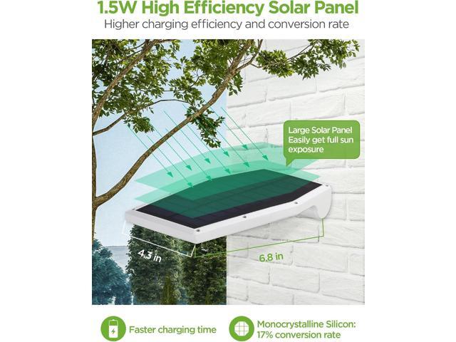 InnoGear Solar Gutter Lights Outdoor Waterproof, 29 LED Motion Sensor Lighting with 4 Modes, Mounting Pole for Security Wall Fence Yard Barn Porch...