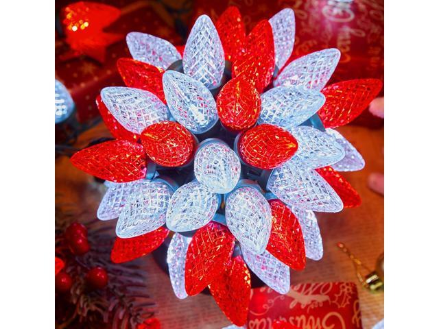 Brightown C9 LED Christmas Lights Outdoor, 66 ft 100 LED Strawberry String Lights, Waterproof Commercial Grade Extendable for Outside Roofline...
