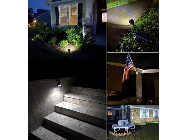 MEIHONG Solar Spot Light Outdoor, Waterproof Solar LED Landscape Lights Dusk to Dawn, 2-in-1 Solar Spotlight Solar Powered Accent Lights for Garden...