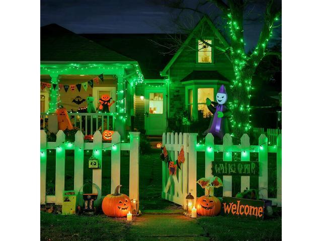 JMEXSUSS 500 LED Green Halloween Lights, 8 Modes Green String Lights Outdoor Plug in, 173ft Christmas Light for Christmas Party Xmas Halloween...