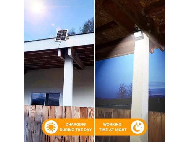 Solar Flood Light Outdoor Remote 6000K Bright White Floodlights Ip65 Waterproof Solar Power Security Light Auto On/Off Dusk to Dawnl for Yard,...
