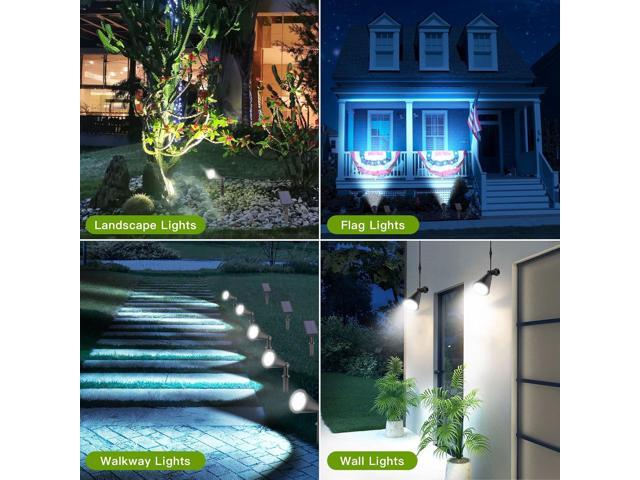 MEIHONG Solar Spot Lights for Outside, Waterproof Solar Spot Lights Dusk to Dawn, Solar Landscape Lights Solar Powered Lights for Garden Porch...