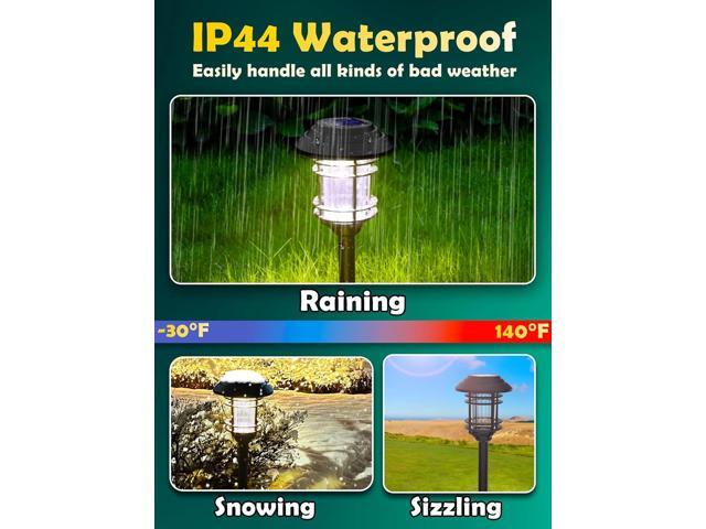Solar Lights Outdoor Waterproof, 8 Pack LED Solar Garden Lights for Yard, Patio, Walkway, Landscape, Planter