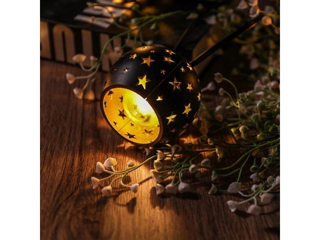 Lantern String Lights with 10 Clear G40 Bulbs and Star Plastic Lamp Shades, Indoor Outdoor String Lights for Patio Yard Christmas Decor