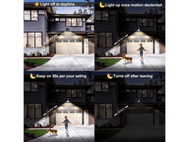 Battery Operated Motion Outdoor Waterproof Lights, 800 Lumen Ultra Bright Battery Powered Night Activation Wireless Security Spotlight for Porch,...