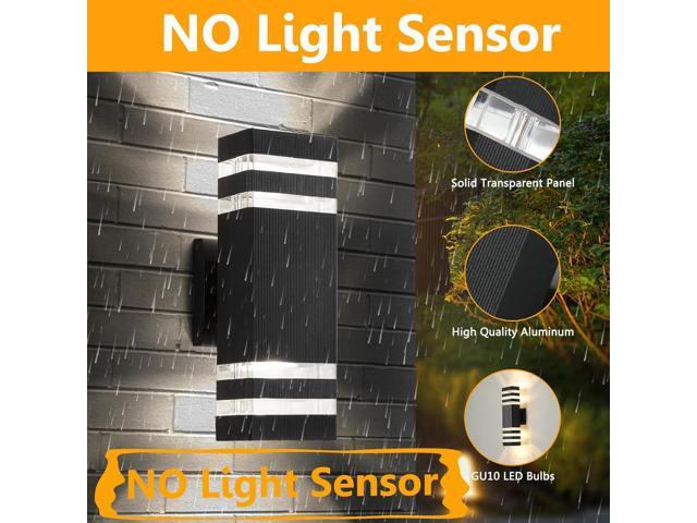 6 Pack Outdoor Lights, 14W IP65 3000K 1100LM Warm White Porch Lights, Aluminum for House Porch Patio Garage