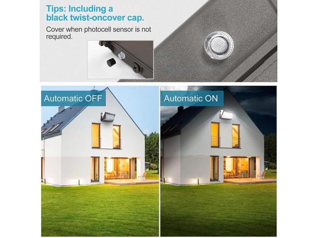 Lightdot 4Pack 150W LED Wall Pack Lights - 22500Lm(150Lm/W) Dusk-to-Dawn (100-277V) 5000K IP65 Outdoor Exterior Lighting Fixture for...