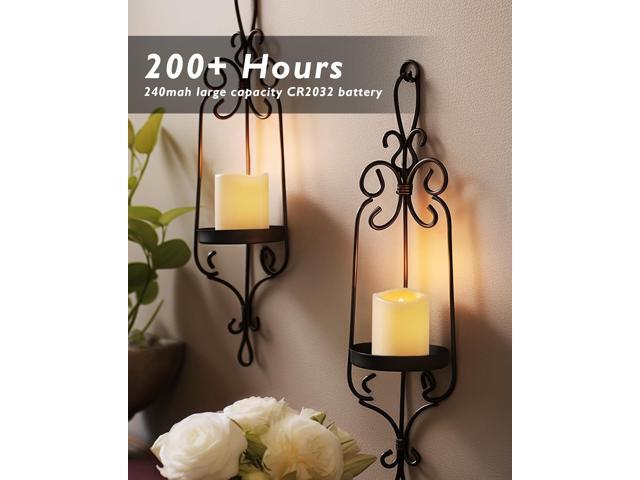 Homemory 100Pack Flickering Flameless Votive Candles, 200+Hour Electric Fake Candles, Battery Operated LED Tealight for Wedding, Outdoor, Table,...