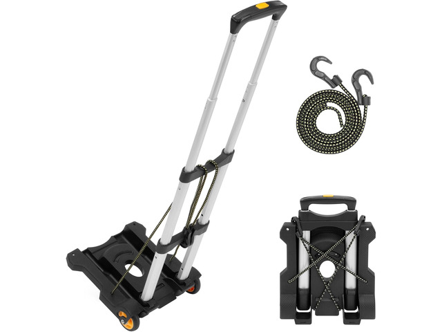 Mount-It! Folding Luggage Cart with Wheels, 77 lbs