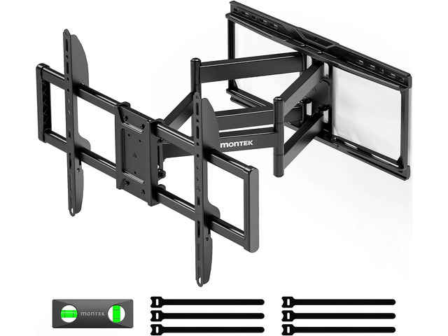 monTEK Heavy Duty Full Motion TV Wall Mount for 37-90 Inch TVs