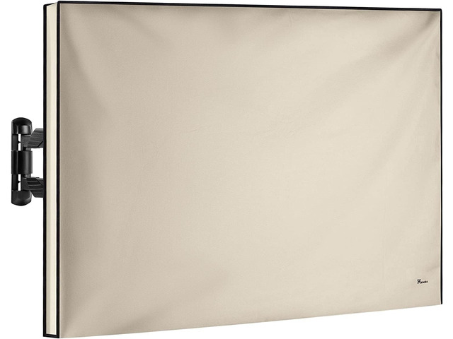Garnetics Outdoor TV Cover 43 Inch Weatherproof Waterproof - 600D Heavy Duty for Outside 43, 43 Inch TV Cover Outdoor Enclosure with Bottom &...