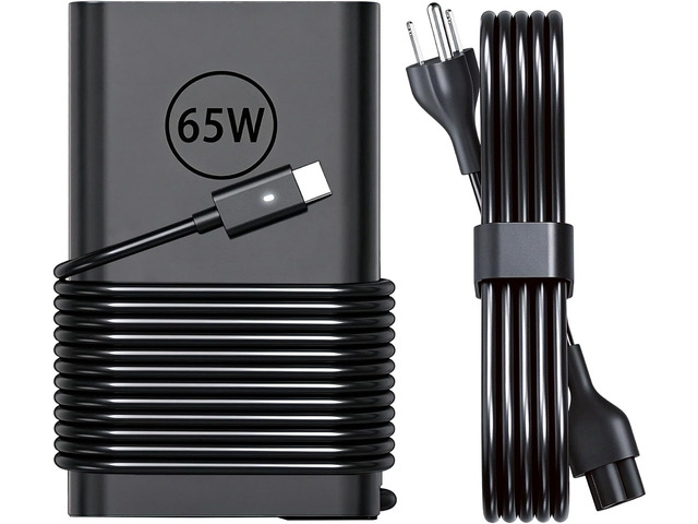 65W USB-C Laptop Charger Compatible with Dell Latitude 5520 5420 5540 7420