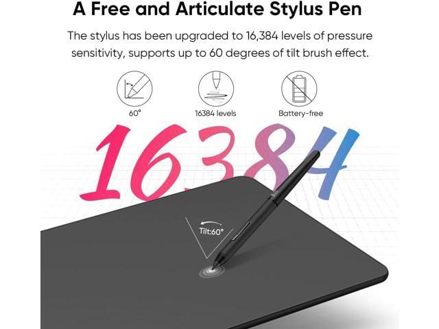 XPPen Updated Deco 01 V3 Drawing Tablet-16384 Levels of Pressure Battery-Free Stylus, 10x6 Inch OSU Graphic Tablet, 8 Hotkeys for Digital Art,...