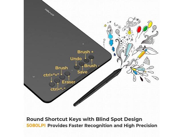 XPPen Updated Deco 01 V3 Drawing Tablet-16384 Levels of Pressure Battery-Free Stylus, 10x6 Inch OSU Graphic Tablet, 8 Hotkeys for Digital Art,...