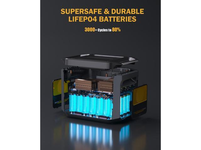 VTOMAN FlashSpeed 1500 Portable Power Station 1500W (3000W Peak), 1548Wh Backup LFP Battery Generator, Expandable To 3096Wh, Recharge 0-100% within...