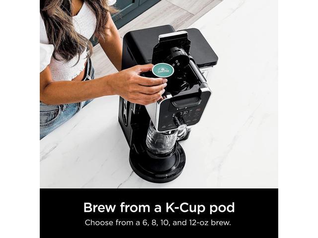 Ninja DualBrew 12-Cup Drip, Single-Serve Coffee Maker w/ 3 Brew Styles CFP201
