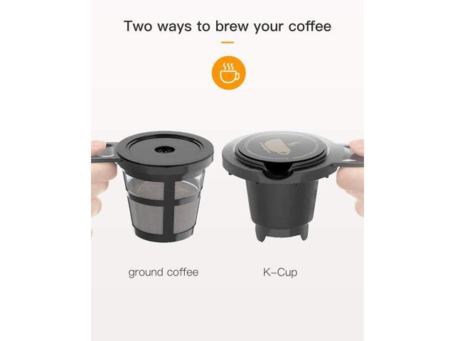 Sboly Coffee Maker fast Brewer K-Cup Pod & Ground Coffee Single Serve Self Clean