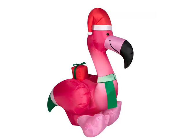 3.5 ft Christmas Flamingo Holiday Inflatable Home Accents Holiday