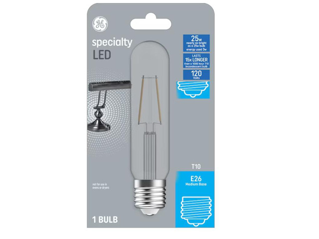 GE Specialty LED 25-Watt EQ T10 Soft White Medium Base (E-26) LED Light Bulb Item #2643775 Model #93129002
