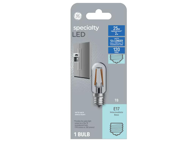 GE Specialty LED 25-Watt EQ T8 Soft White Intermediate Base (E-17) LED Light Bulb Item #2565455 Model #93128998