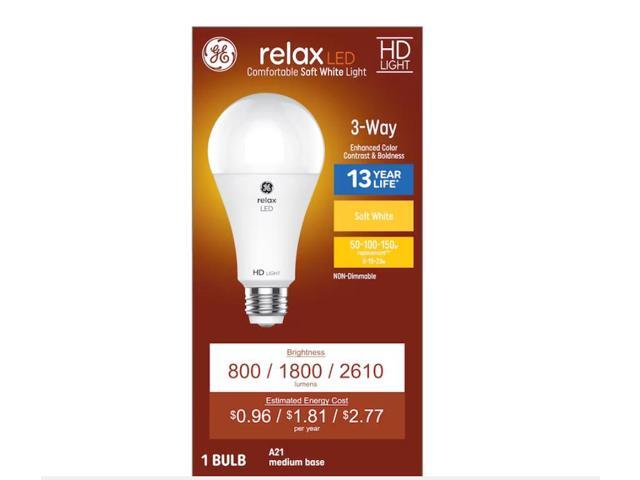 GE Relax A21 Soft White Medium Base (e-26) LED Light Bulb Item #952367 Model #93129885