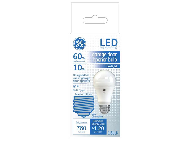 GE Garage Door 60-Watt EQ A19 Daylight Medium Base (E-26) LED Light Bulb Item #816485 Model #47671
