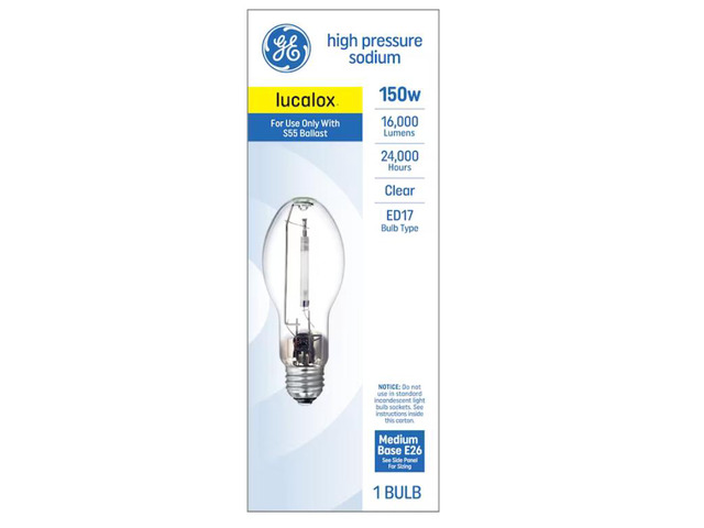 GE 150-Watt EQ E17 Soft White Medium Base (e-26) High-pressure Sodium Light Bulb Item #903799 Model #30964