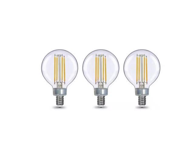 60-Watt Equivalent G16.5 Dimmable ENERGY STAR CEC Filament LED Light Bulb Daylight (3-Pack) EcoSmart # G16.5C6E12950Z # 1006297140