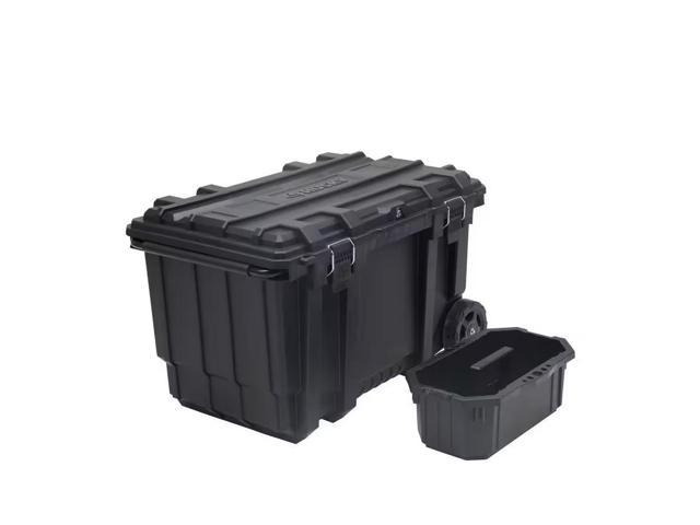Photos - Other Power Tools HUSKY 23 in. 50 Gal. Black Rolling Toolbox with Keyed Lock and Portable Hand Too 