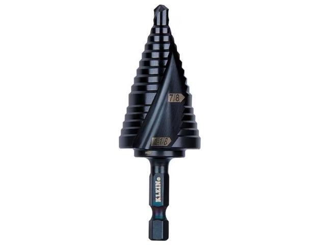 Photos - Other Power Tools Klein Tools Step Drill Bit, Quick Release, Double Spiral Flute, 7/8 to 1-1 