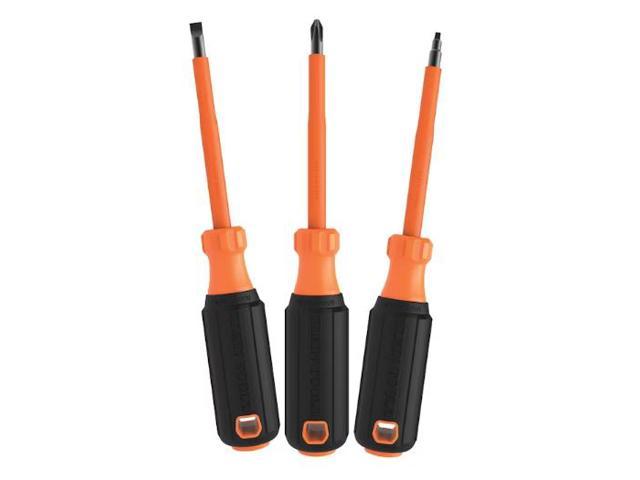 Photos - Other Power Tools Klein Tools 3-Piece Plastic Handle Insulated Assorted Screwdriver Klein To 