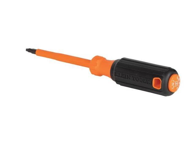 Photos - Other Power Tools Klein Tools Insulated Screwdriver, #2 Square Tip, 4-Inch Round Shank Klein 