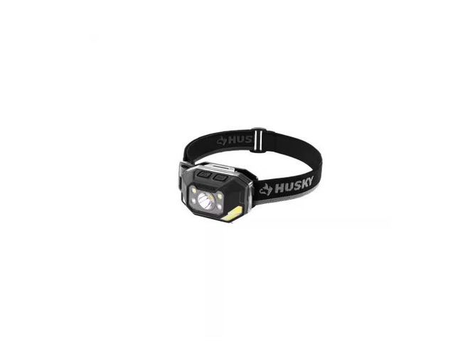 Husky 850 Lumens Dual-Power LED Rechargeable Headlamp # PVL-HLP-0006 # 1011429397