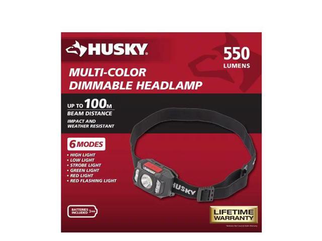 Husky 550 Lumens Compact Multi-Setting Dimmable Headlight # 91398 # 1011428813