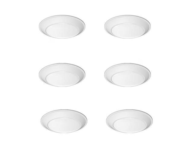 Lithonia Lighting 1.84-in Matte White Indoor/Outdoor LED Flush Mount Light ENERGY STAR (6-Pack) Item #5439633 Model #LSBT6IN30KWLMWCP6M2