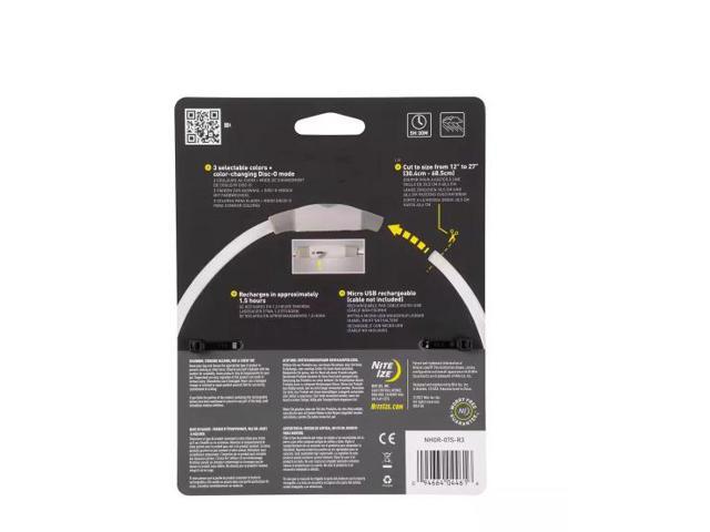 Nite Ize NiteHowl LED Rechargeable Safety Necklace, Disc-O Select # NHOR-07S-R3 # 1004148688