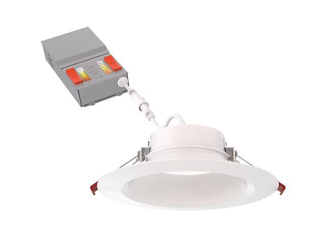 Juno Matte 6-in 950-Lumen Switchable Round Dimmable LED Canless Wet Rated Recessed Downlight Item #1098168 #WF6DREGSMALO20SWW5MW