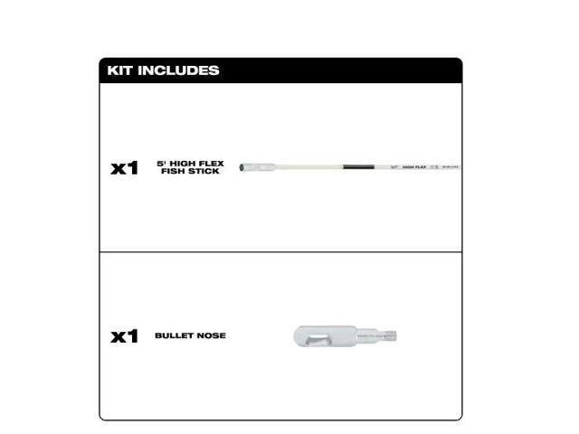 Milwaukee 5 ft. High Flex Fiberglass Fish Stick# 48-22-4153 # 1010812283