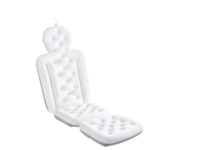 Adrinfly Luxury Full Body Bath Pillow for Bathtub, Thick Cushion with Laundry Bag, Headrest Neck and Back Support in White # SA11-429B046 # 1012718166