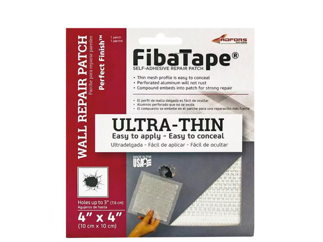 Saint-Gobain ADFORS FibaTape Perfect Finish 4 in. x 4 in. Self-Adhesive Wall Repair Patch # 1004870548 # FDW9147-U