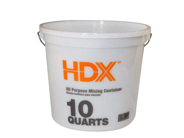 HDX 10 Quart Natural Plastic Paint Bucket # 645641 # RG510HD