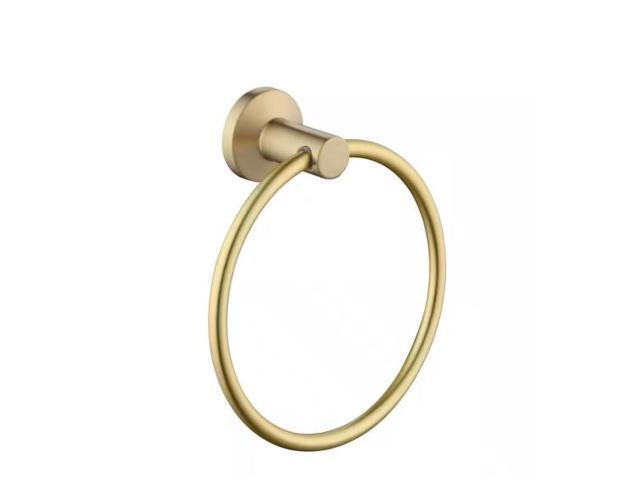 Glacier Bay Dorind Wall Mounted Towel Ring in Brushed Gold # 20202-054409 # 1011828390